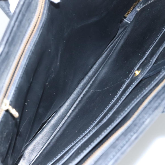 GIVENCHY Hand Bag Leather Black Auth bs21067