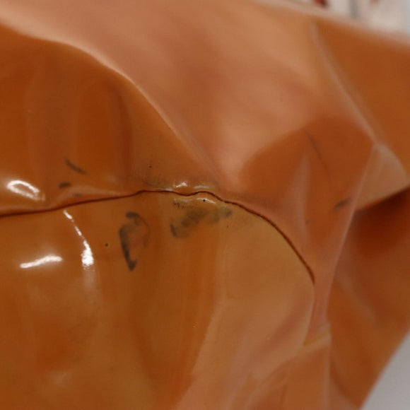 Salvatore Ferragamo Hand Bag Enamel Yellow Auth bs21081