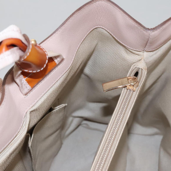 Salvatore Ferragamo Hand Bag Enamel Yellow Auth bs21081