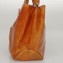 Salvatore Ferragamo Hand Bag Enamel Yellow Auth bs21081-3