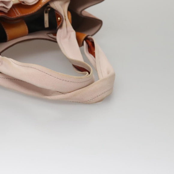 Salvatore Ferragamo Hand Bag Enamel Yellow Auth bs21081