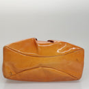 Salvatore Ferragamo Hand Bag Enamel Yellow Auth bs21081-5