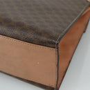 CELINE Macadam Canvas Hand Bag PVC Leather 2way Brown Auth bs21088-15