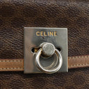 CELINE Macadam Canvas Hand Bag PVC Leather 2way Brown Auth bs21088-17