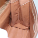 CELINE Macadam Canvas Hand Bag PVC Leather 2way Brown Auth bs21088-18