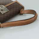 CELINE Macadam Canvas Hand Bag PVC Leather 2way Brown Auth bs21088-7