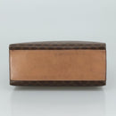 CELINE Macadam Canvas Hand Bag PVC Leather 2way Brown Auth bs21088-5