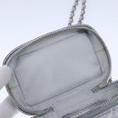 CHANEL Matelasse Hand Bag Caviar Skin 2way Silver CC Auth bs21131-20