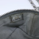 CHANEL Matelasse Hand Bag Caviar Skin 2way Silver CC Auth bs21131-11