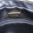 BALLY Chain Quilted Shoulder Bag Leather Beige Gold Auth bs21142-18