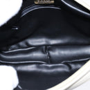 BALLY Chain Quilted Shoulder Bag Leather Beige Gold Auth bs21142-11