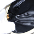 BALLY Chain Quilted Shoulder Bag Leather Beige Gold Auth bs21142-20