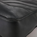 CHANEL V Stitch Hand Bag Leather Black CC Auth bs21163-15