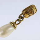 CHANEL Earring metal Gold Tone CC Auth bs21164-11