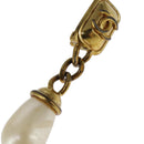 CHANEL Earring metal Gold Tone CC Auth bs21164-3