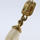 CHANEL Earring metal Gold Tone CC Auth bs21164-6