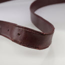 CARTIER Shoulder Bag Leather Red Auth bs21170-8