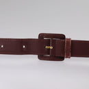 CARTIER Shoulder Bag Leather Red Auth bs21170-9