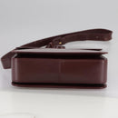 CARTIER Shoulder Bag Leather Red Auth bs21170-5