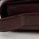 CARTIER Shoulder Bag Leather Red Auth bs21170-10