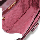 CARTIER Shoulder Bag Leather Red Auth bs21170-12