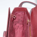 CARTIER Shoulder Bag Leather Red Auth bs21170-25