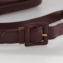 CARTIER Shoulder Bag Leather Red Auth bs21170-15