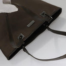 GUCCI Tote Bag Satin Brown 002 1099 Auth bs21178-6