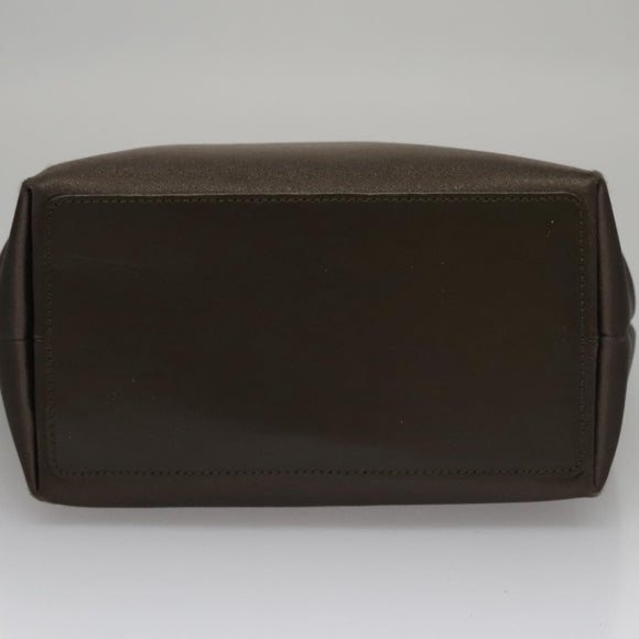 GUCCI Tote Bag Satin Brown 002 1099 Auth bs21178