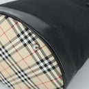 Burberrys Blue Label Tote Bag Nylon Black Auth bs21183-15
