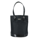 Burberrys Blue Label Tote Bag Nylon Black Auth bs21183-13