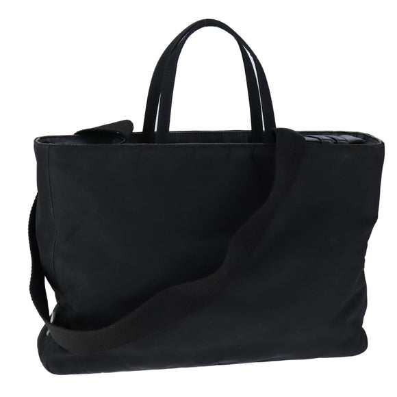 PRADA Hand Bag Nylon 2way Black Auth bs21184
