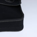HERMES Buenaventura Shoulder Bag Canvas Black Auth bs21202-14