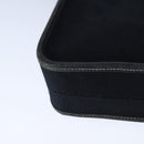 HERMES Buenaventura Shoulder Bag Canvas Black Auth bs21202-15