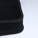 HERMES Buenaventura Shoulder Bag Canvas Black Auth bs21202-16