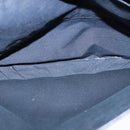 HERMES Buenaventura Shoulder Bag Canvas Black Auth bs21202-12