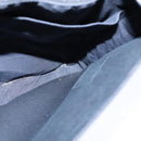 HERMES Buenaventura Shoulder Bag Canvas Black Auth bs21202-17