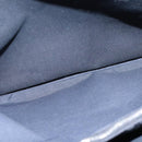 HERMES Buenaventura Shoulder Bag Canvas Black Auth bs21202-19