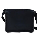 HERMES Buenaventura Shoulder Bag Canvas Black Auth bs21202-2