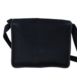 HERMES Buenaventura Shoulder Bag Canvas Black Auth bs21202 - 0