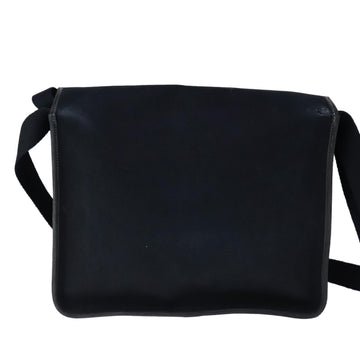 HERMES Buenaventura Shoulder Bag Canvas Black Auth bs21202 - 0