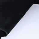 HERMES Buenaventura Shoulder Bag Canvas Black Auth bs21202-6