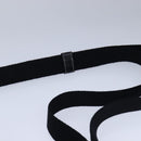 HERMES Buenaventura Shoulder Bag Canvas Black Auth bs21202-9