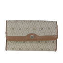 Christian Dior Honeycomb Canvas Chain Shoulder Bag PVC Beige Gold Auth bs21206-13