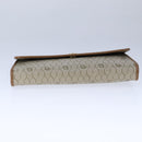 Christian Dior Honeycomb Canvas Chain Shoulder Bag PVC Beige Gold Auth bs21206-5