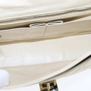 CHANEL Matelasse Chain Hand Bag Lamb Skin Beige Gold CC Auth bs21211-11