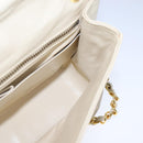 CHANEL Matelasse Chain Hand Bag Lamb Skin Beige Gold CC Auth bs21211-20