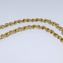 CHANEL Matelasse Chain Hand Bag Lamb Skin Beige Gold CC Auth bs21211-8