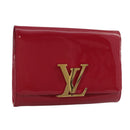 LOUIS VUITTON Pochette Louise EW Tasche Lackleder Rose Andian M94270 LV Auth bs21225V-1