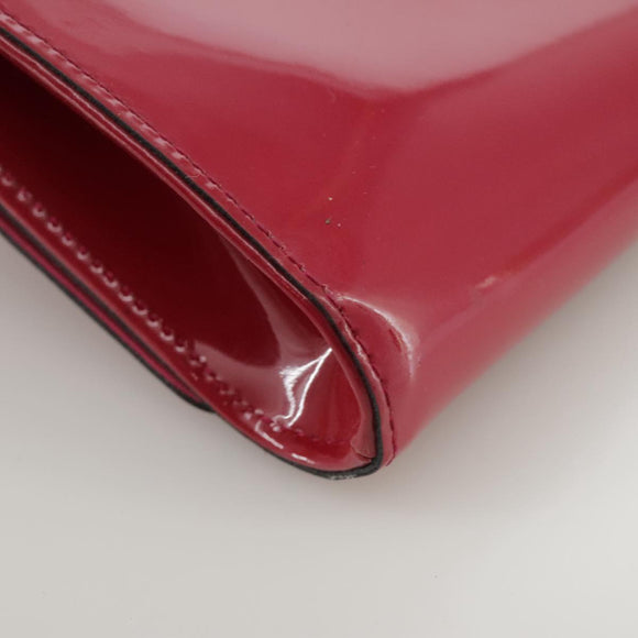 LOUIS VUITTON Pochette Louise EW Tasche Lackleder Rose Andian M94270 LV Auth bs21225V